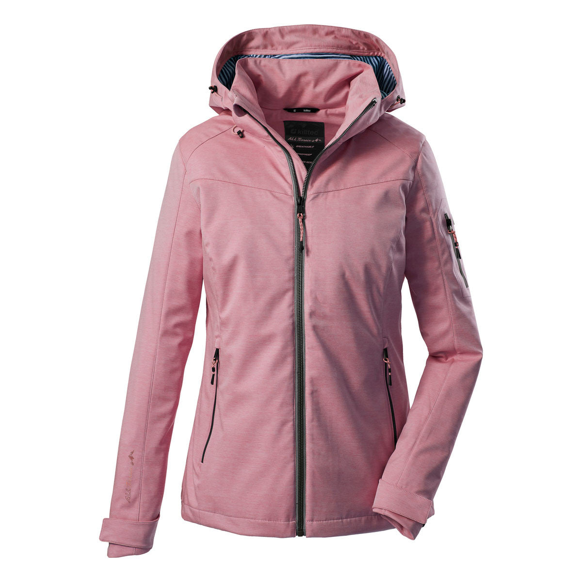 Killtec Vojak Damen Softshell Jacke mit abzippbarer Kapuze