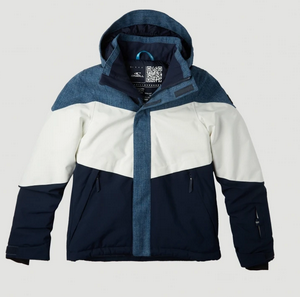 O'Neill Coral Jugend Ski-/Winterjacke, blau/weiss