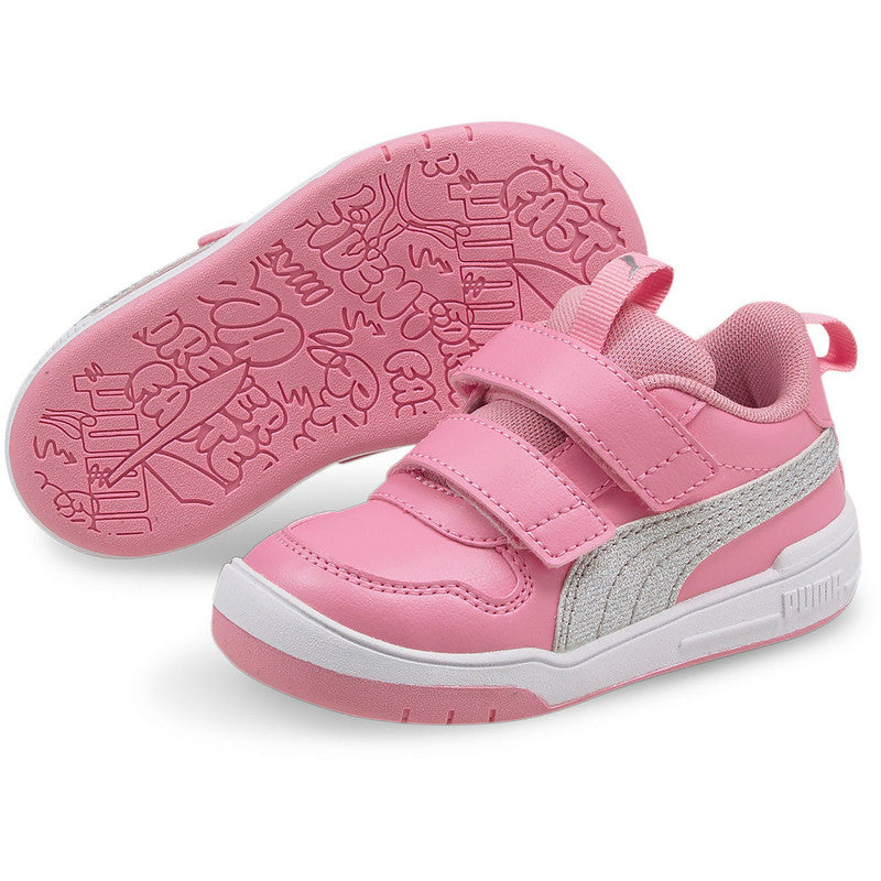 Puma Multiflex Kinder Freizeitschuh, pink/glitzer