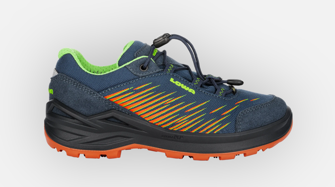 Lowa Zirrox GTX LO Junior Trekkingschuh, blau/orange