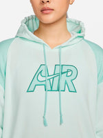 Nike Air Damen Fleece Hoodie, barley/greenlight