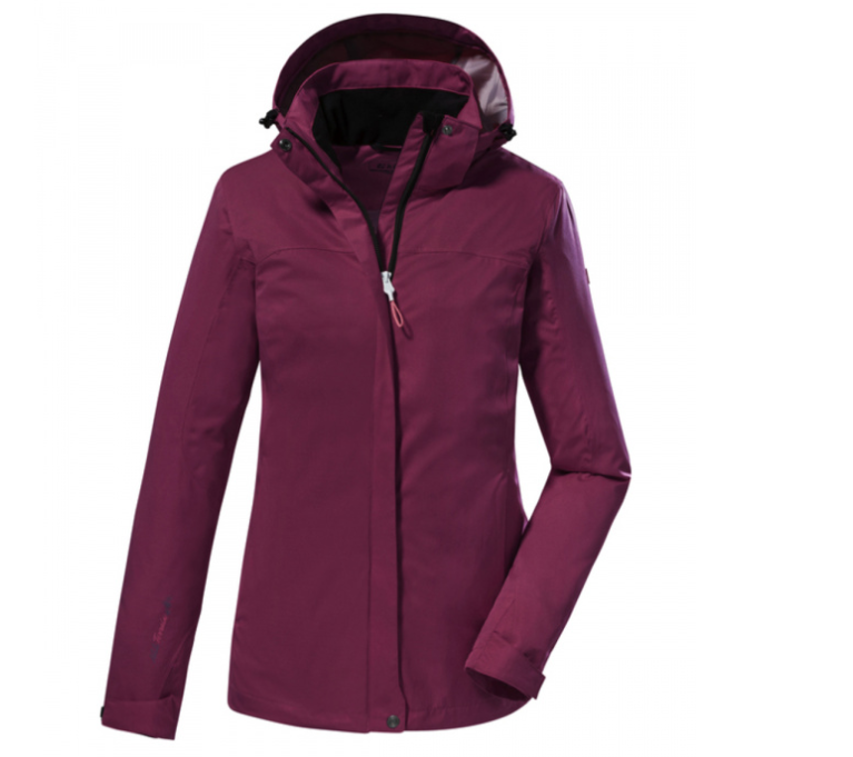 Killtec KOS 133 Damen Regenjacke, dunkelrose