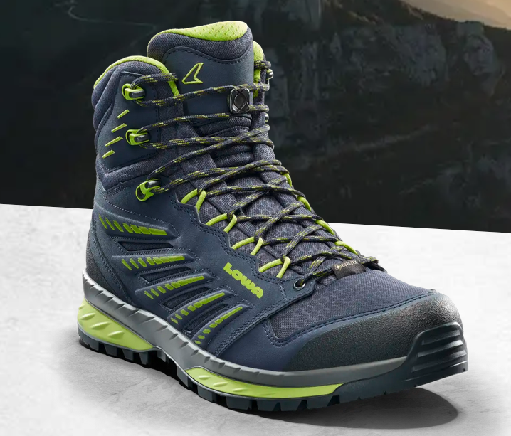 Lowa Trek Evo GTX MID Wanderschuh, navy/limone