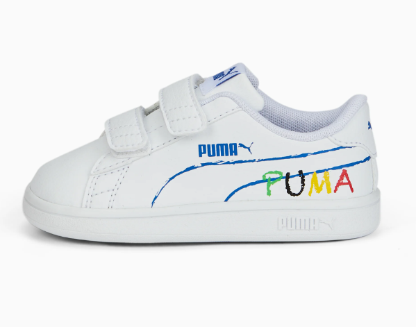 Puma Smash v2 Home School Sneakers, weiss
