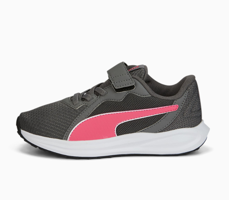 Puma Twitch Runner AC PS, castlerock-sunset/pink-white