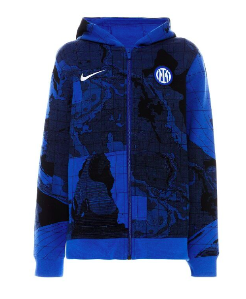 Nike Inter Mailand Zip Hoodie 22/23 Kinder, blau/schwarz