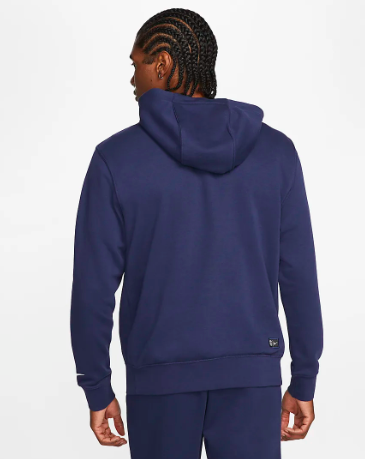 Nike PSG Paris Saint-Germain Hoodie, midnight Navy/White