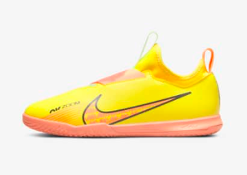 Nike Jr. Zoom Mercurial Vapor 15 Academy IC Fussballhallenschuh, gelb