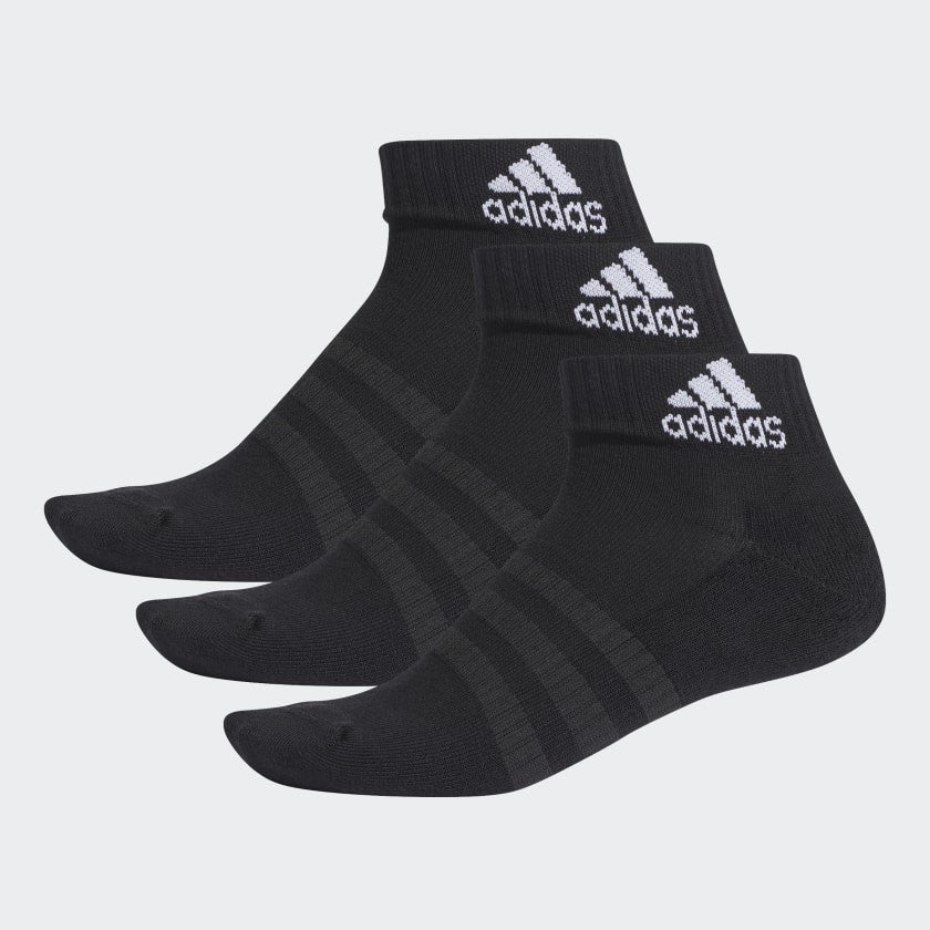 Adidas Cushioned Ankle Socken (3 Paar), schwarz