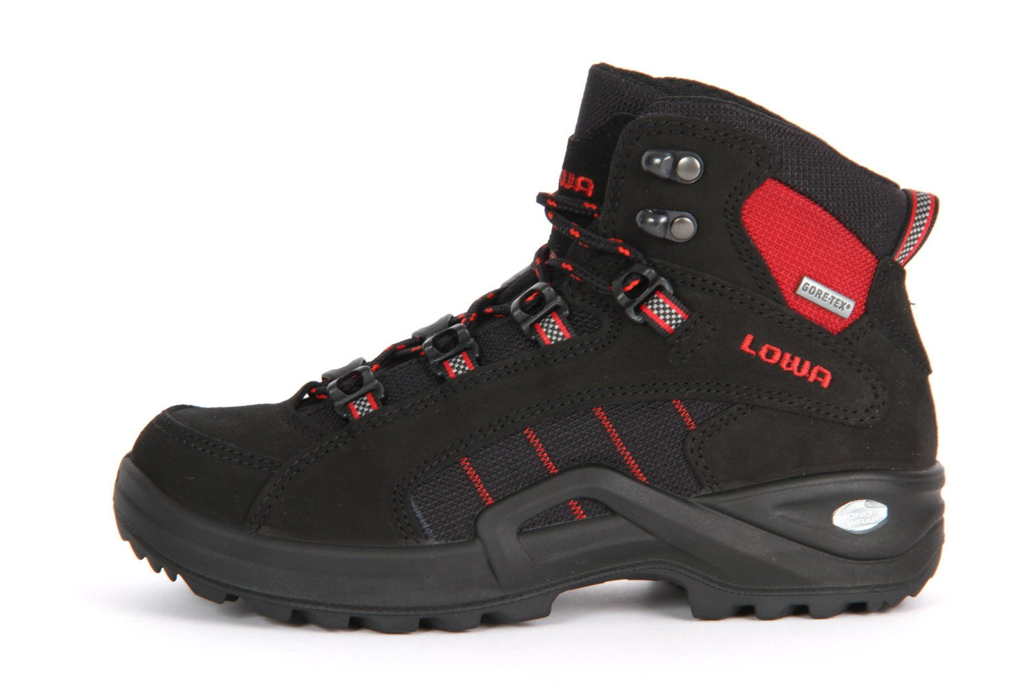 Lowa Kody II GTX MID Junior Wanderschuh (bis Grösse 35), schwarz/rot