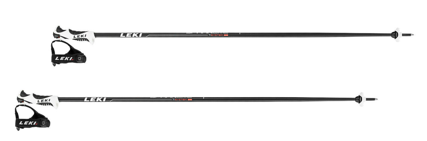 Leki Ski Stöcke Spark S, schwarz/rot