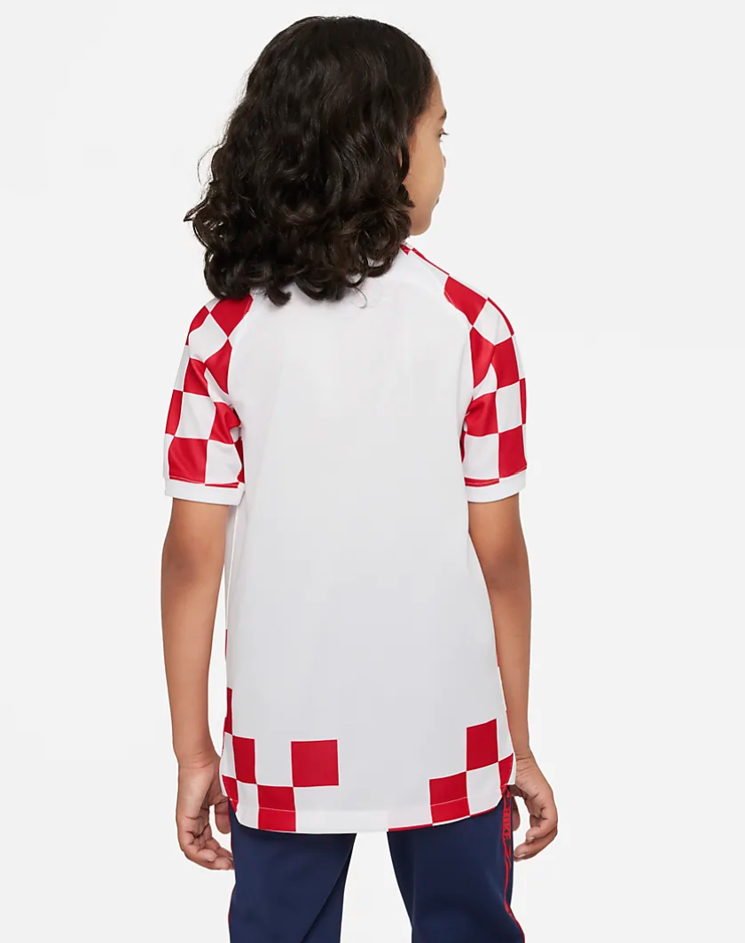 Nike Kroatien Fussballtrikot 2022/23 Stadium Home Kinder