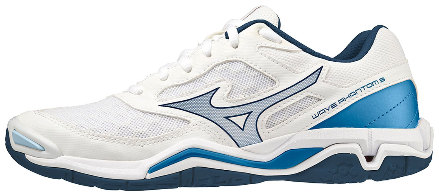Mizuno Wave Phantom 3 M Herren Hallenschuh, weiss/blau