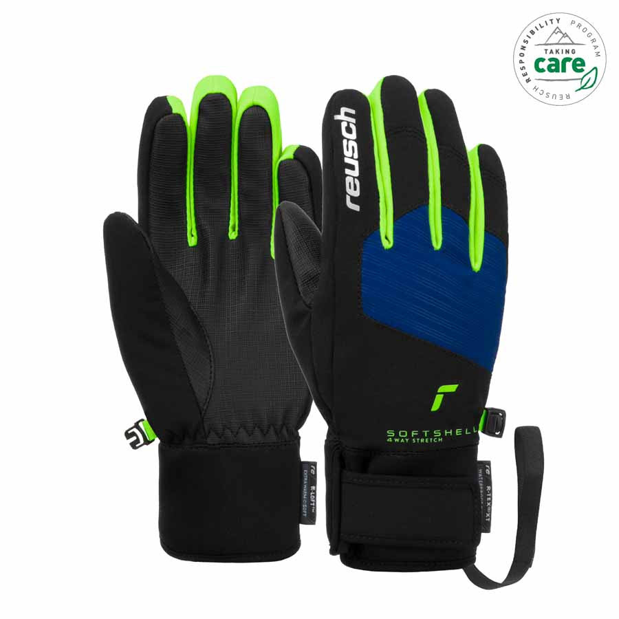 Reusch Simon R-TEX XT Junior Handschuh, schwarz/blau/grün