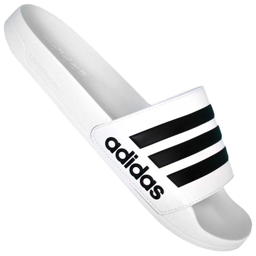 Adidas Adiletten Aqua weiss/schwarz