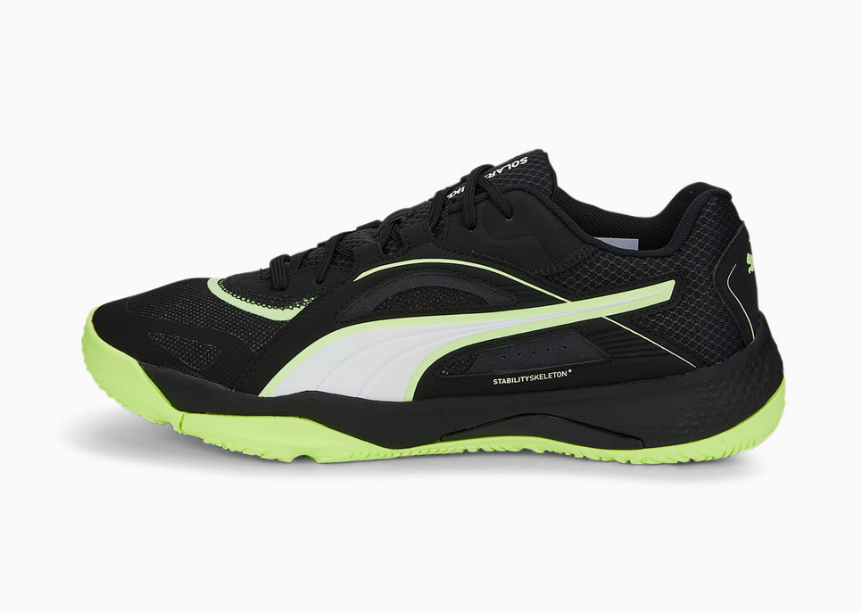 Puma Solarstrike II Hallenschuhe, schwarz/grün