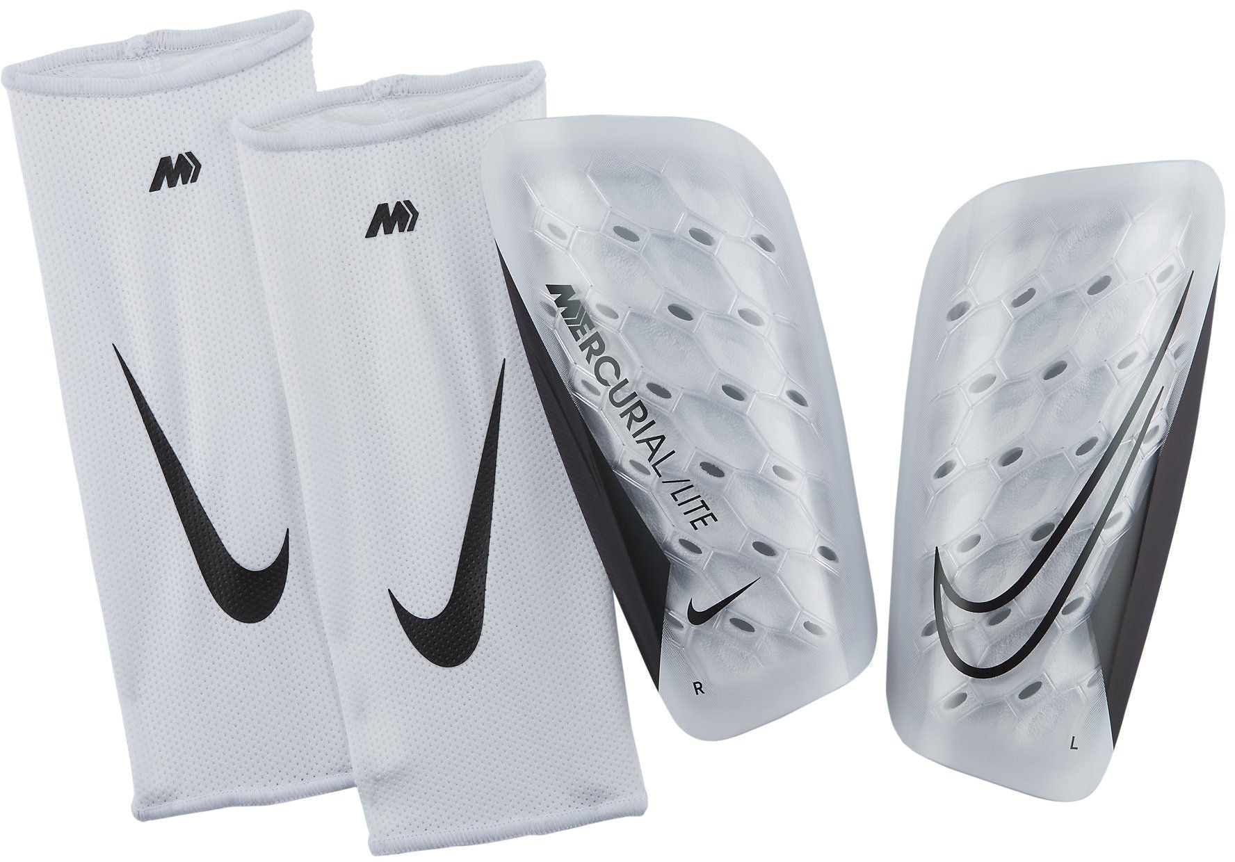 Nike Mercurial Lite Schienbeinschoner, weiss