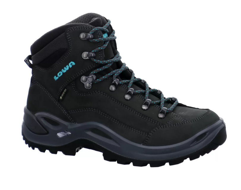 Lowa Renegade GTX MID Damen Wanderschuh, asphalt/türkis