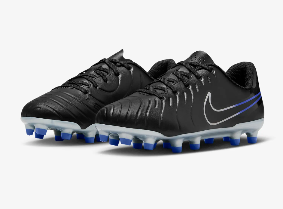 Nike Tiempo Legend 10 Club Junior Fussballschuh, schwarz/chrome