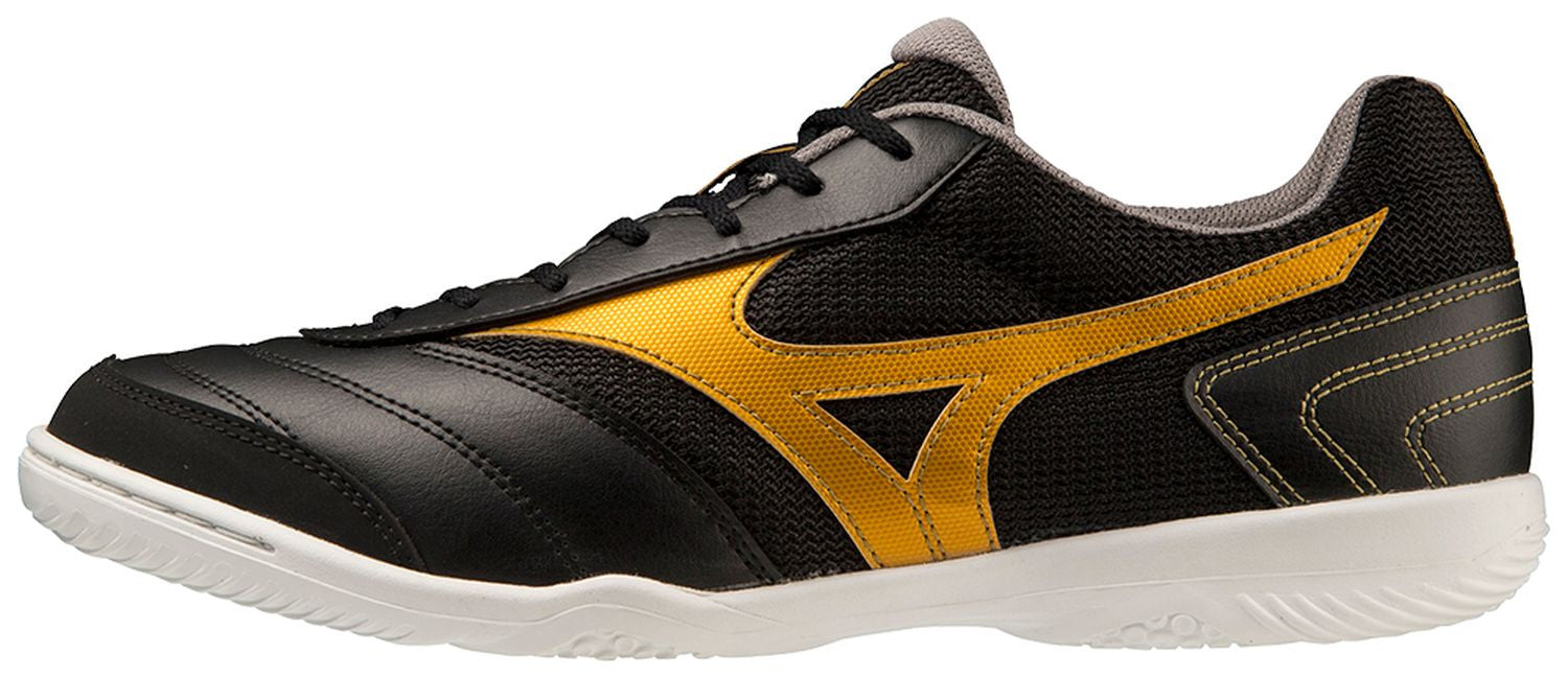 Mizuno MRL Sala Club IN Fussballhallenschuh, schwarz/MPGold
