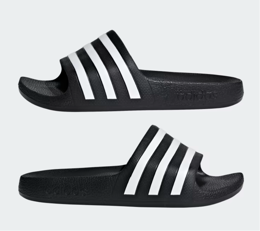 Adidas Adiletten Aqua Kids, schwarz