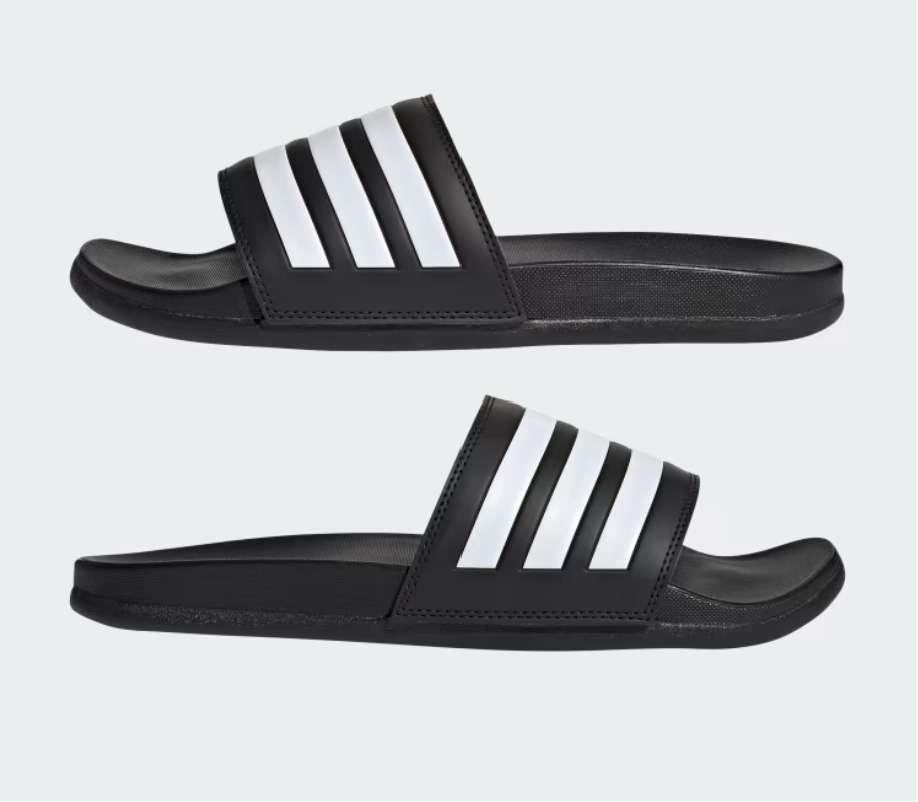 Adidas Adiletten Comfort, schwarz/weiss