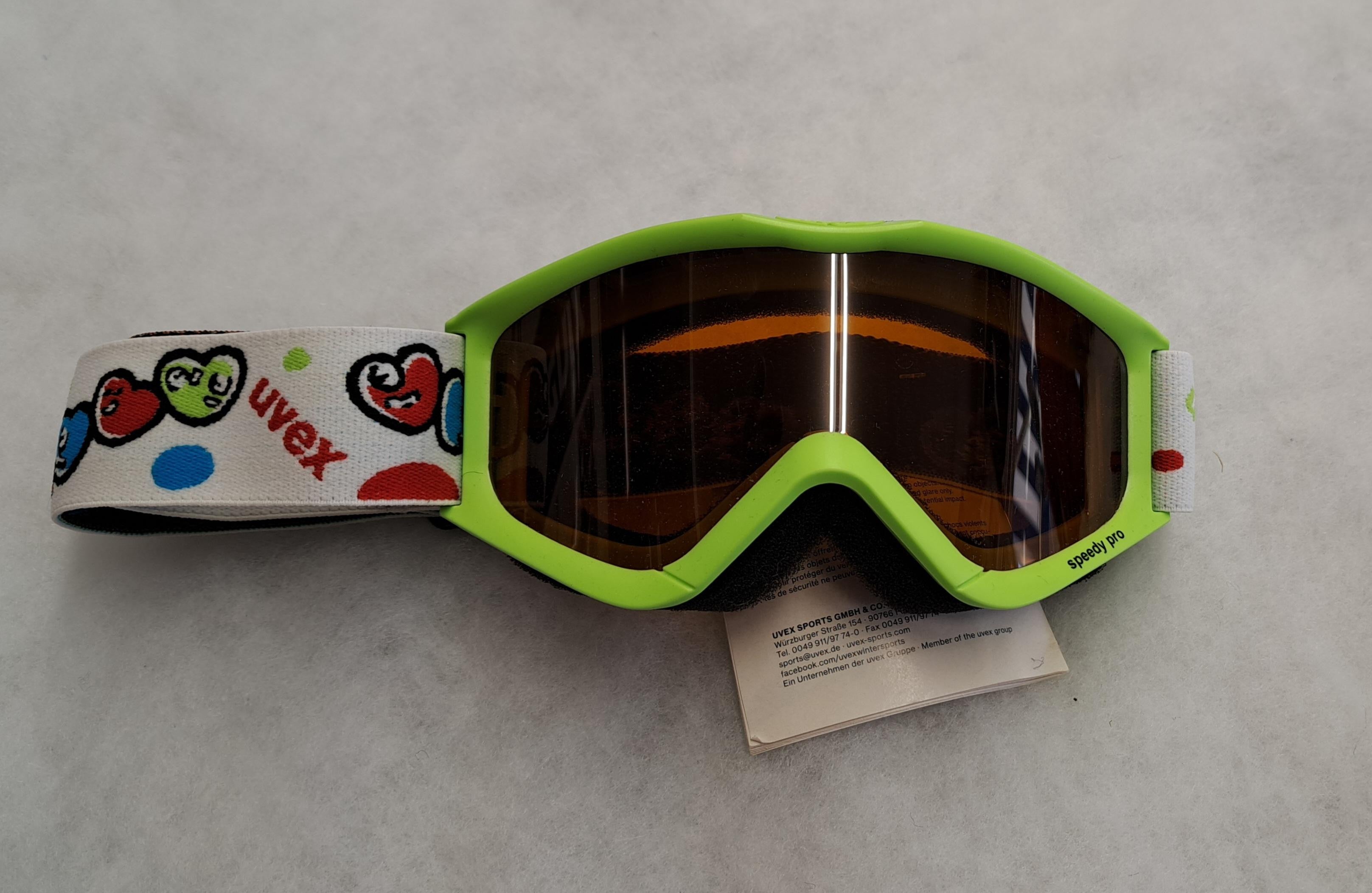 Uvex Speedy Pro Kids Skibrille, hellgrün