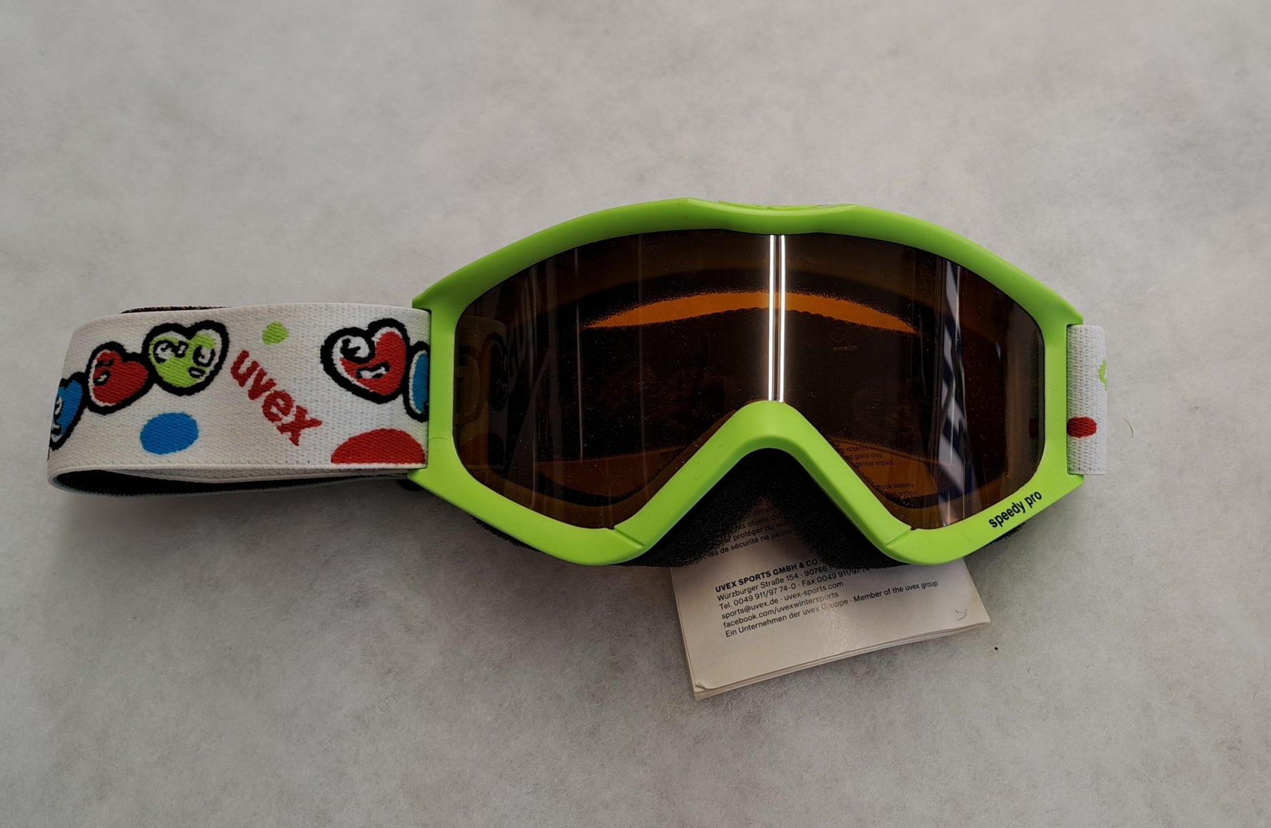 Uvex Speedy Pro Kids Skibrille, hellgrün