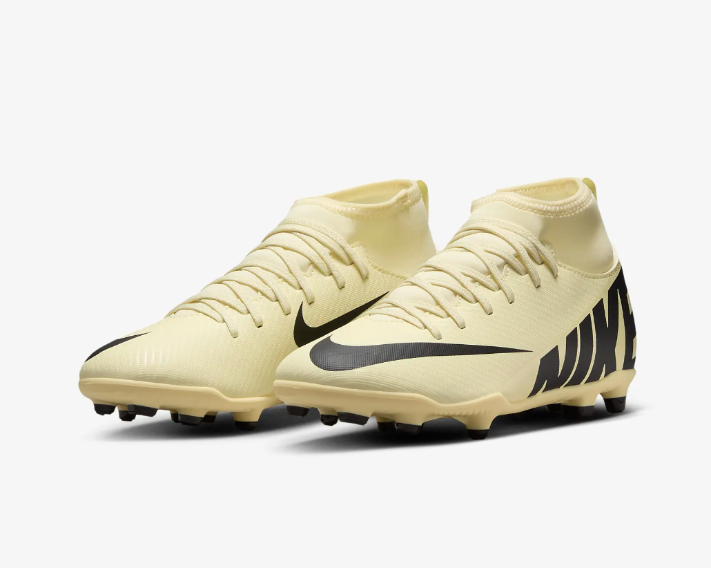Nike JR Mercurial Superfly 9 Club FG/MG Fussballschuh, lemonade