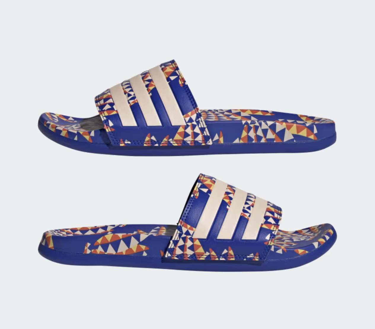 Adidas Adiletten Comfort, blau/orange