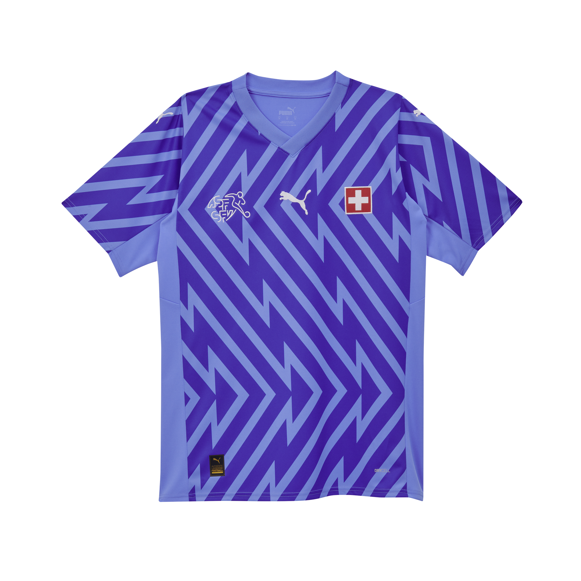 Puma SFV Schweiz Goalie Trikot SS Replica 2024 Junior, blau/glimmer