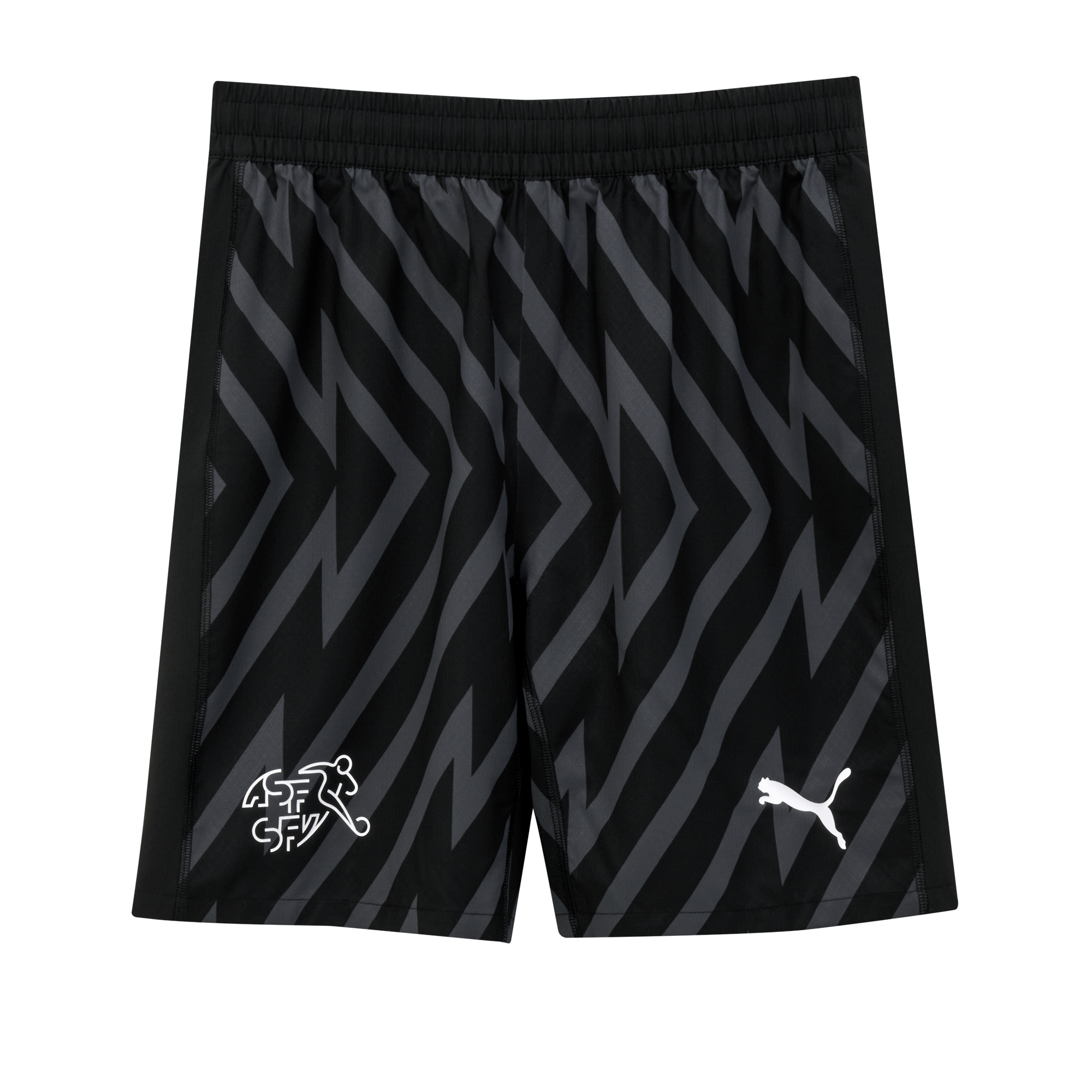 Puma SFV Schweiz Goalie Shorts Replica 2024 Junior, schwarz