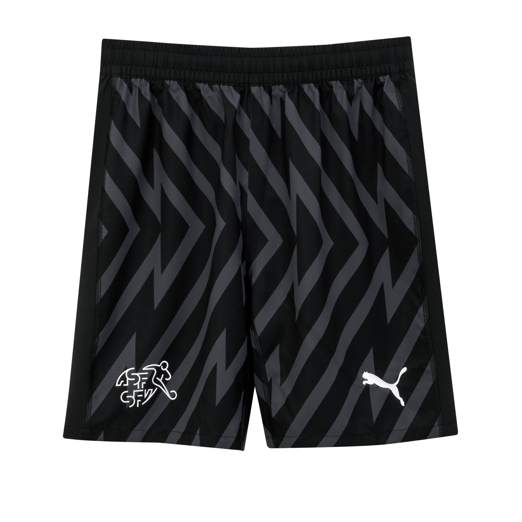 Puma SFV Schweiz Goalie Shorts Replica 2024 Junior, schwarz