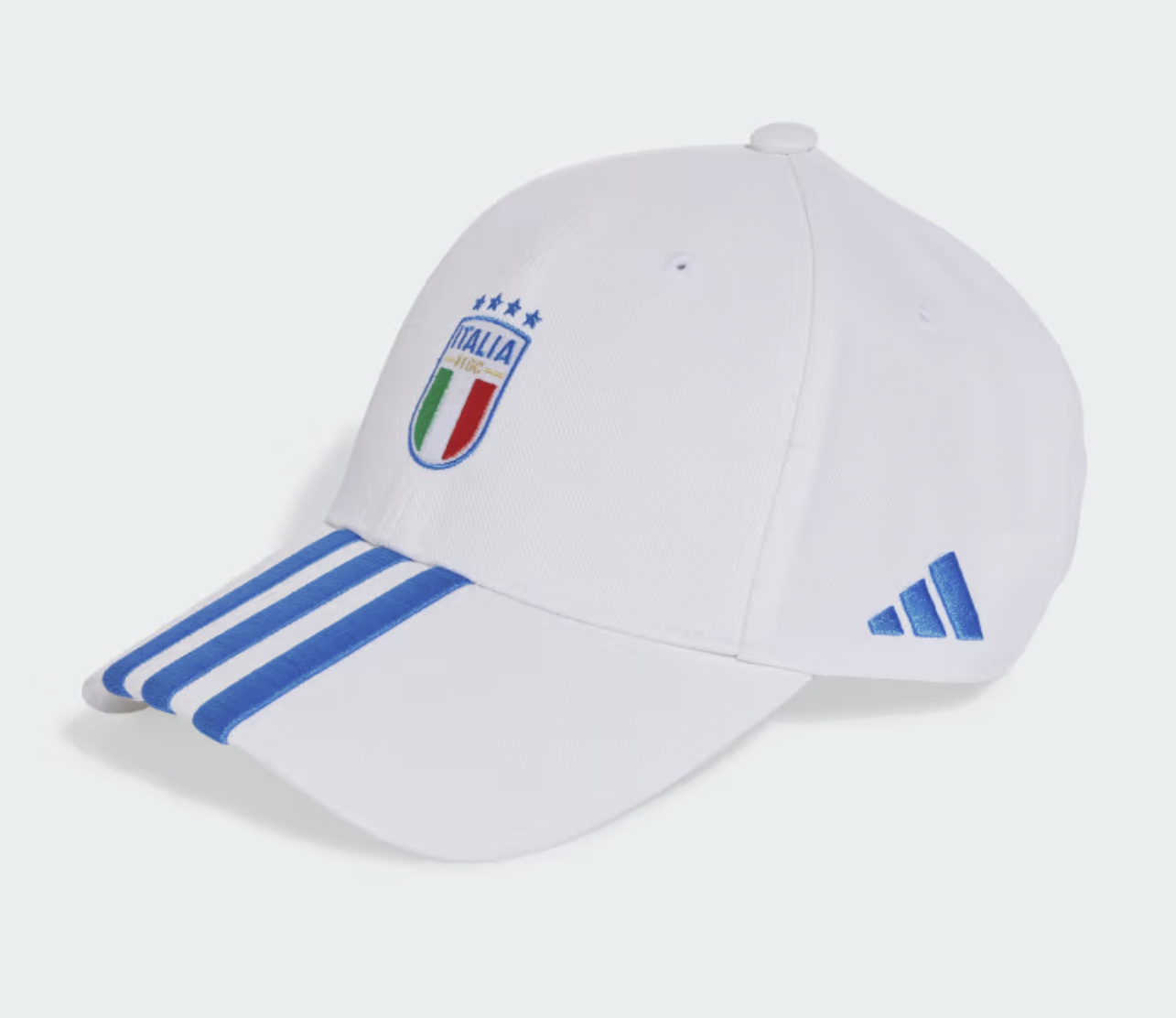 Adidas FIGC Italien Cap 2024, weiss/blau