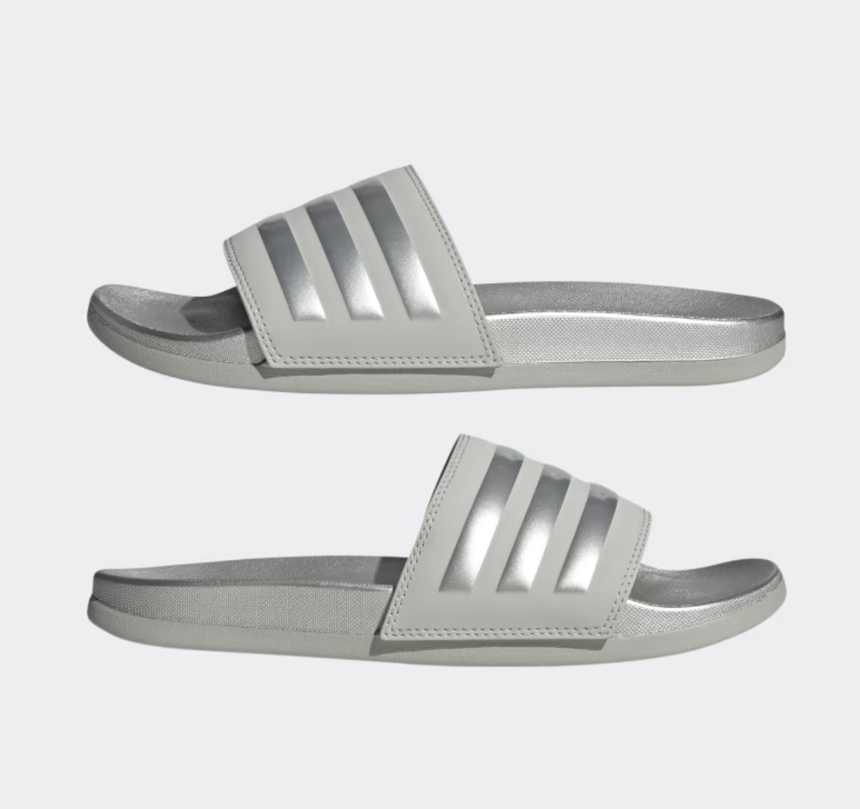 Adidas Adiletten Comfort, grau/silber