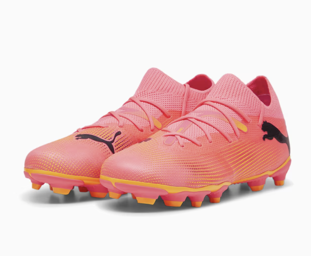Puma Future 7 Match FG/AG Junior Fussballschuh, sunset