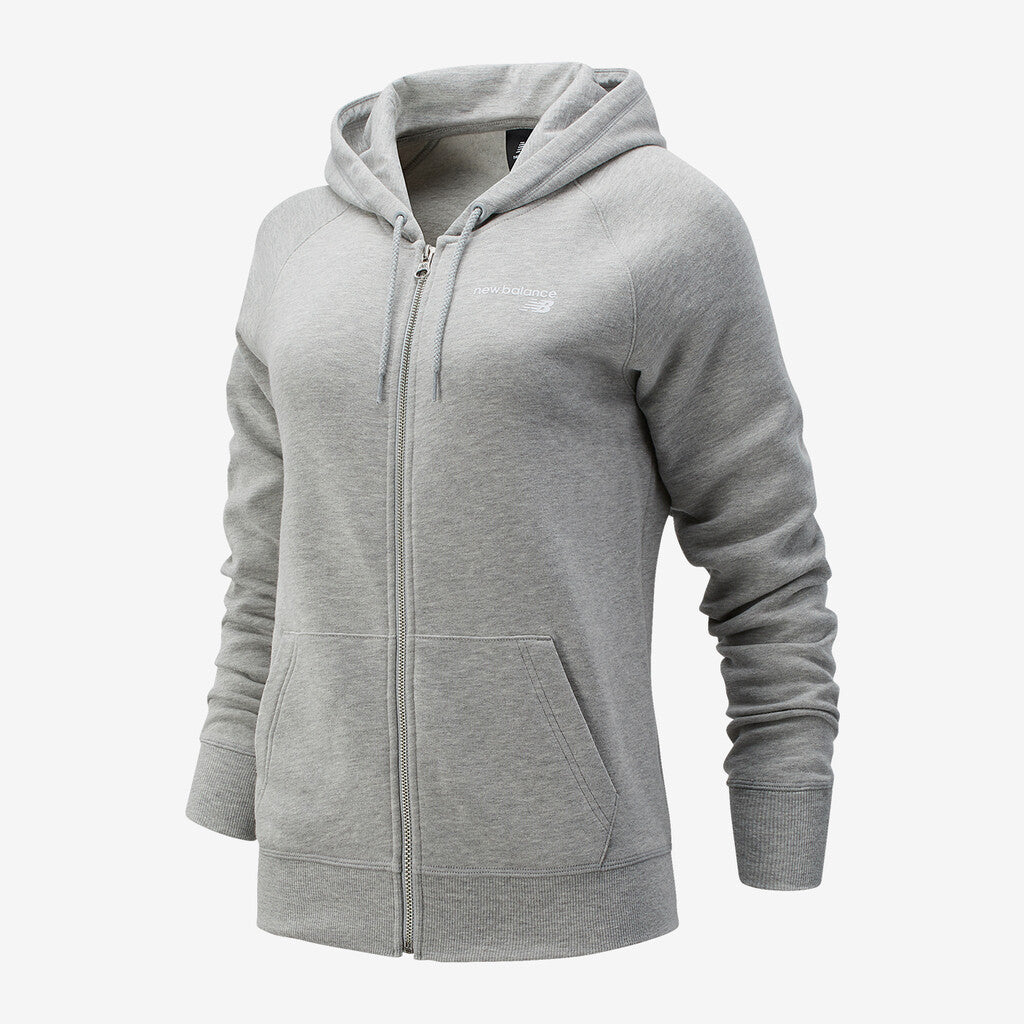 New Balance Classic Core Fleece Fashion Full Zip Damen, grau