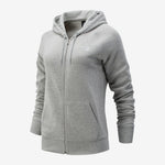 New Balance Classic Core Fleece Fashion Full Zip Damen, grau