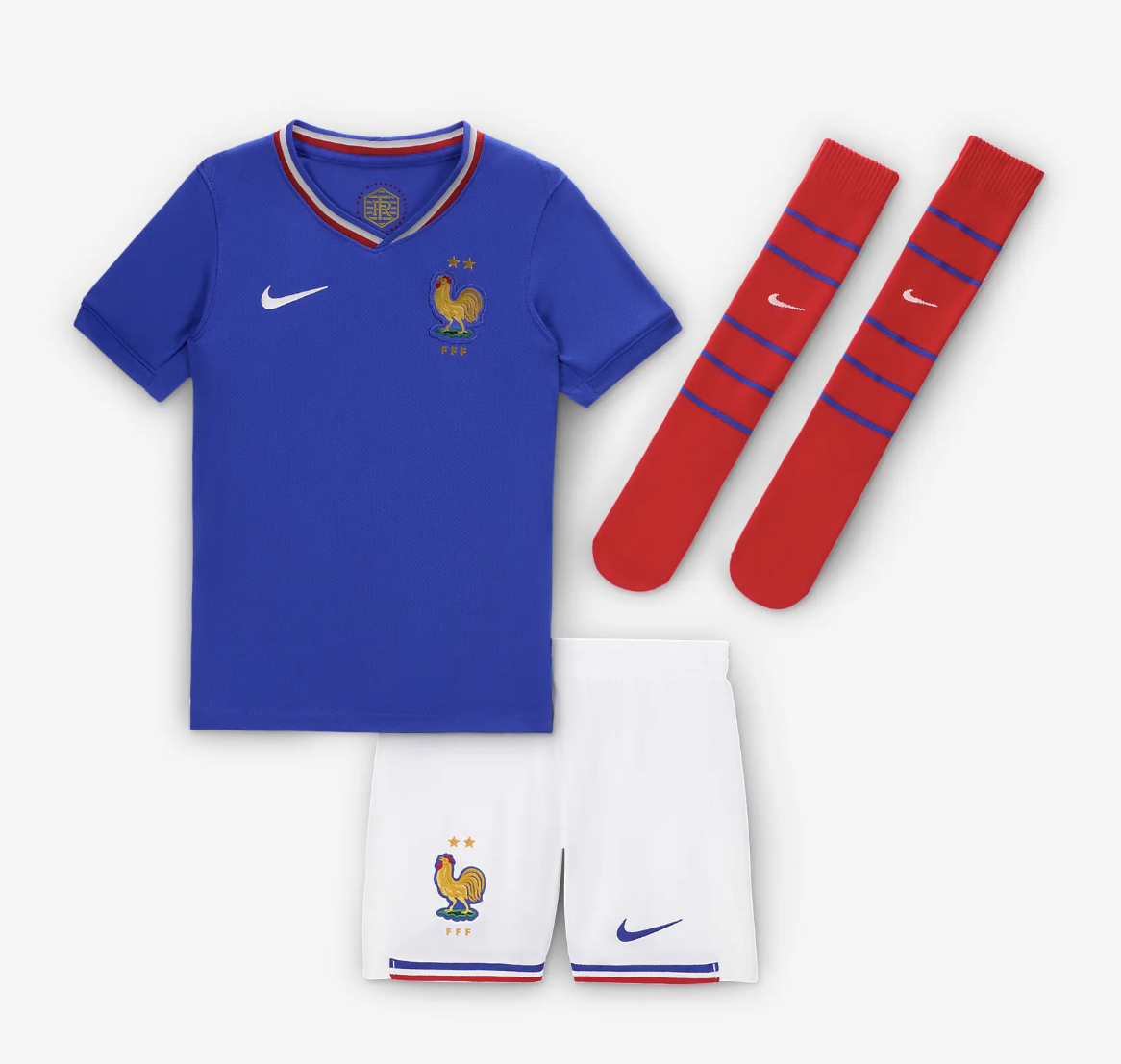 Nike FFF Frankreich TrikoSet Stadium Home Junior 2024/25