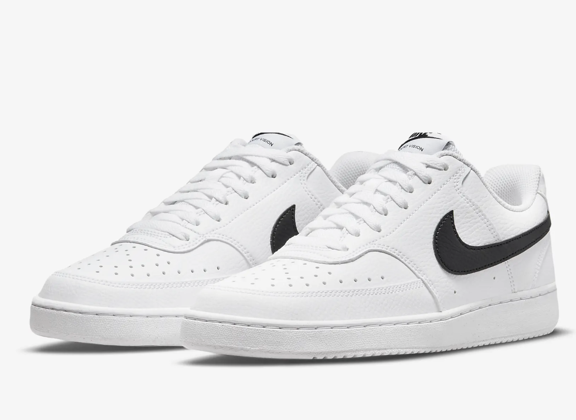 Nike Court Vision Low Next Nature Damen Freizeitschuh, weiss/schwarz