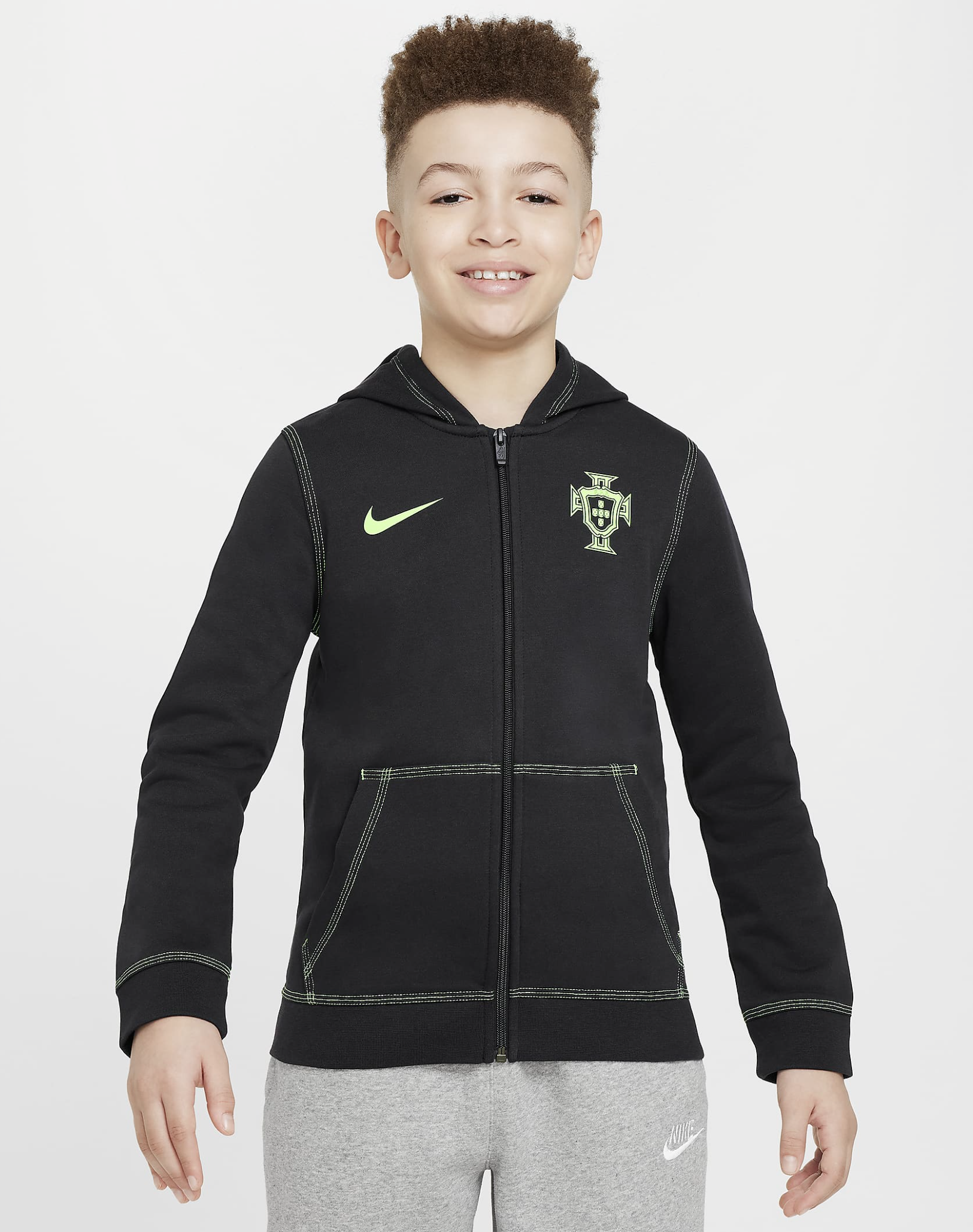 Nike FPF Portugal French-Terry-Hoodie Junior 2024/25