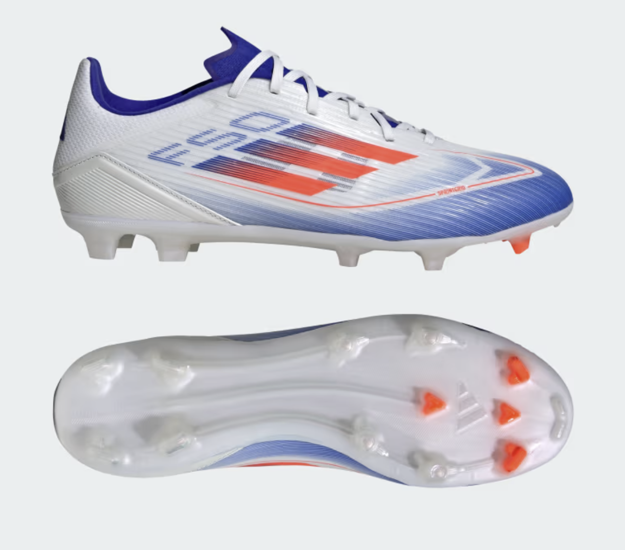 Adidas F50 League FG/MG Fussballschuh, weiss/blau