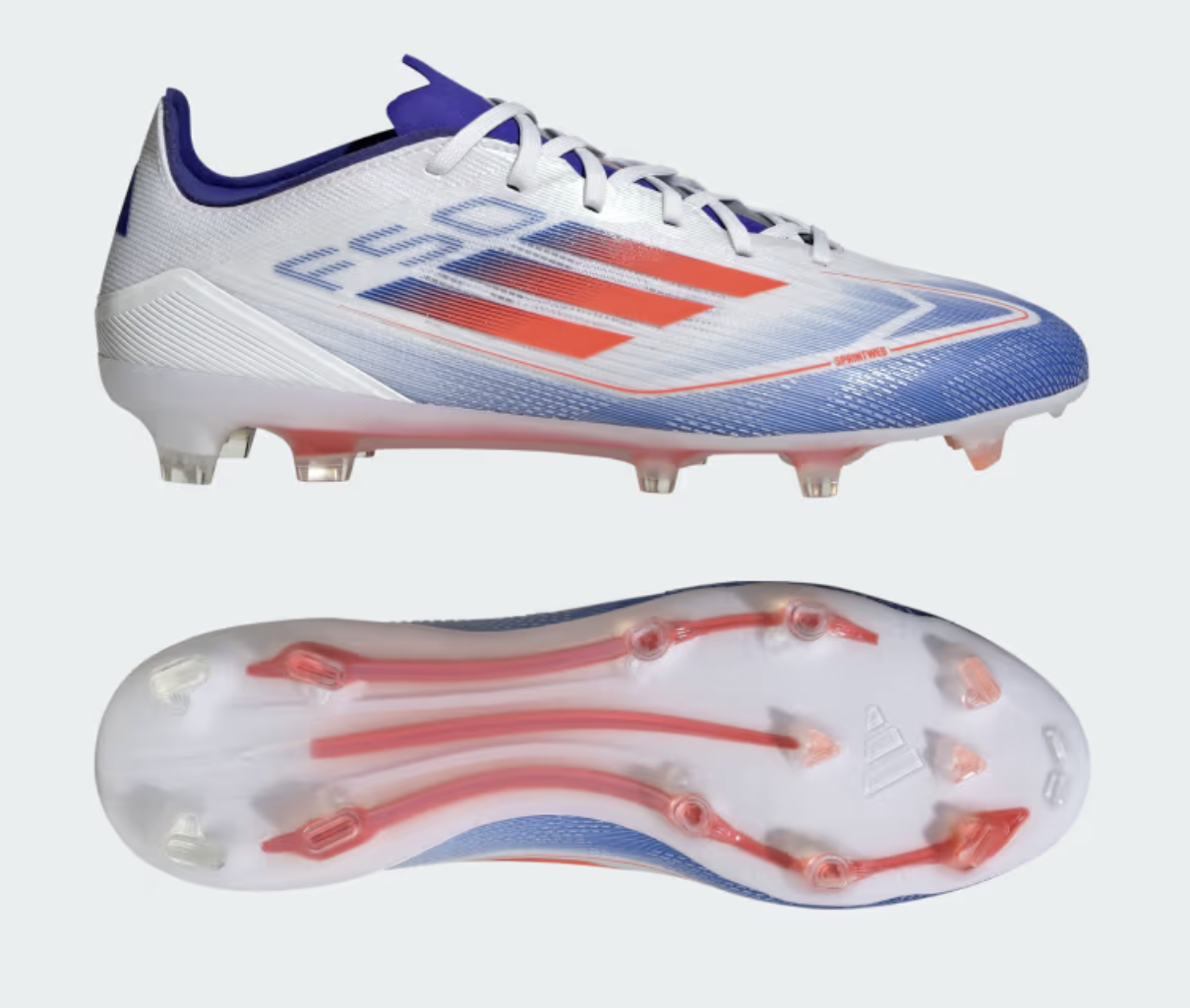 Adidas F50 Pro FG Fussballschuh, weiss/blau
