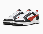 Puma Rebound V6 Low Freizeitschuh, weiss/schwarz
