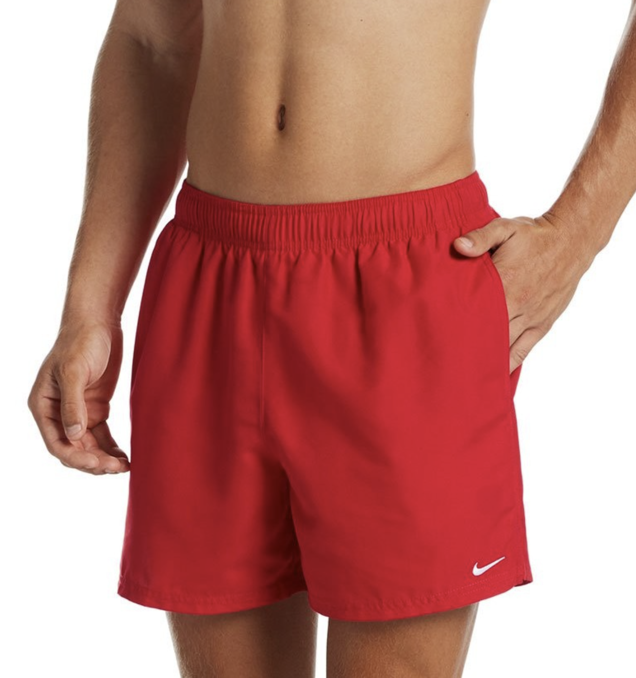 Nike Essential 5" VolleyShorts Badehose Herren, rot