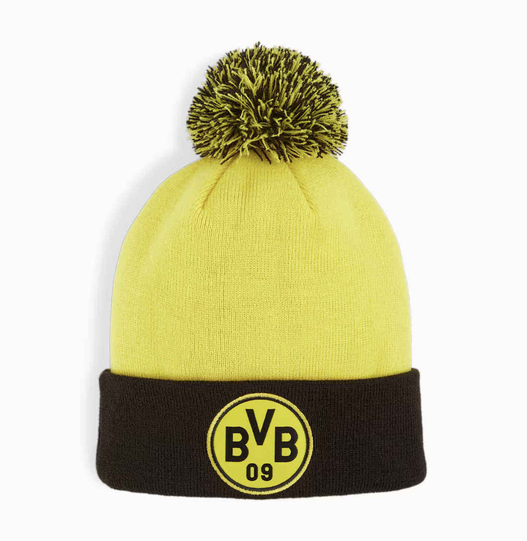 Puma BVB Borussia Dortmund PomPom Beanie Teenager 2024/25