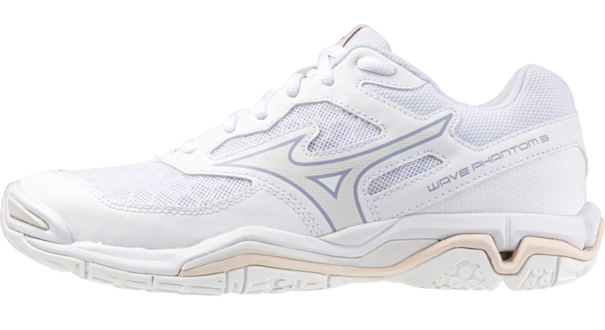 Mizuno Damen Wave Phantom 3 W Hallenschuh, weiss