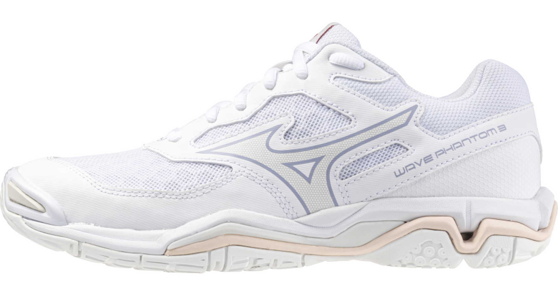 Mizuno Damen Wave Phantom 3 W Hallenschuh, weiss