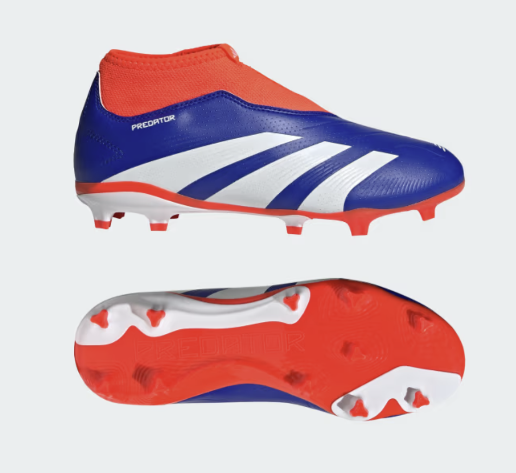 Adidas Predator League Laceless FG Junior Fussballschuh, blau