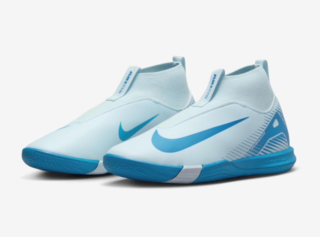 Nike Mercurial Superfly 10 Academy IC Junior Fussballhallenschuh, blau